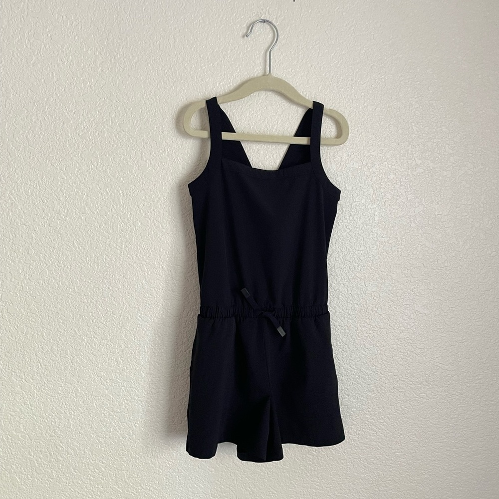 All in Motion Girls' Woven Activewear Romper XS 4/5 Black - Picture 2 of 9